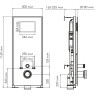 Система инсталляции для унитазов WASSERKRAFT ABENS 20TLT.010.ME.WH.WH04