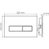 Встраиваемый смывной бачок WASSERKRAFT ALLER 10TLT.031.ME.CH03